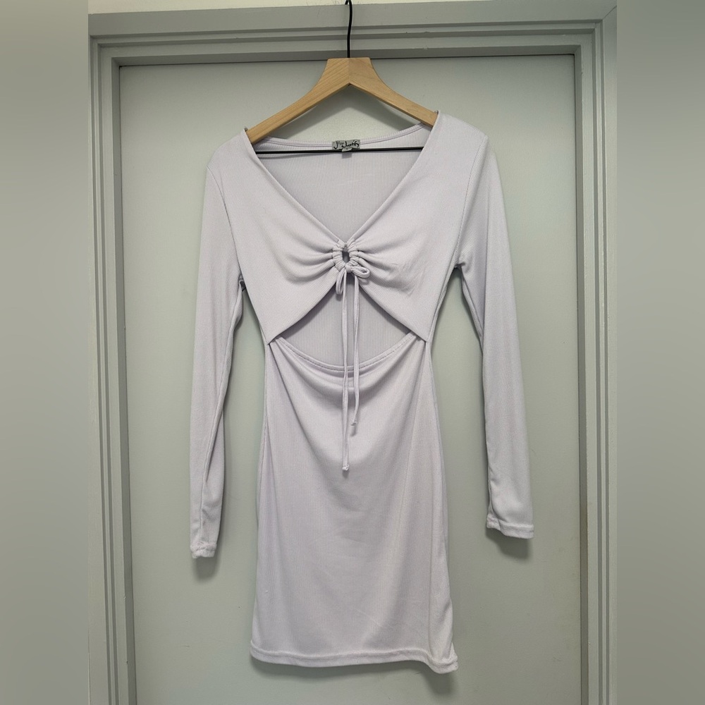 J for Justify Purple Mini Dress with Cutout